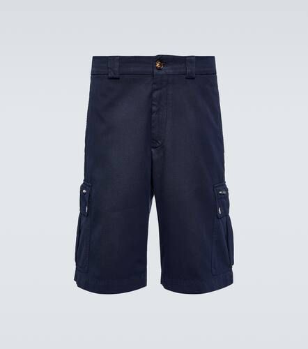 Cotton gabardine cargo shorts - Brunello Cucinelli - Modalova