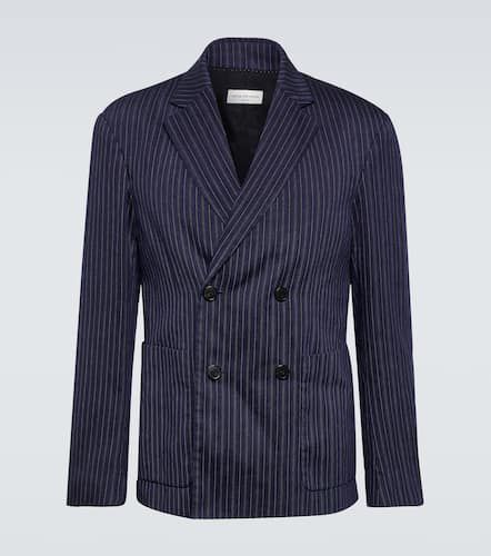 Pinstripe double-breasted blazer - Dries Van Noten - Modalova