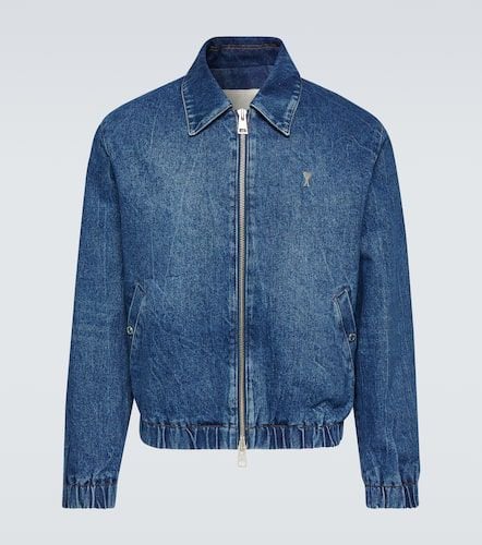 Ami De Coeur denim bomber Jacket - Ami Paris - Modalova