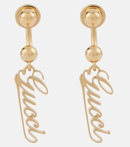 Gucci Gucci Script drop earrings - Gucci - Modalova