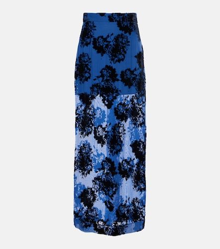 Gonna lunga in velluto devoré - Nina Ricci - Modalova