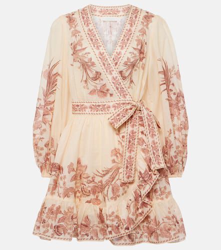 Printed cotton wrap dress - Zimmermann - Modalova