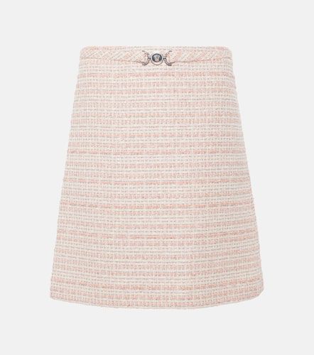 Minifalda de tweed de mezcla de algodón - Versace - Modalova