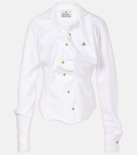 Drunken gathered cotton shirt - Vivienne Westwood - Modalova