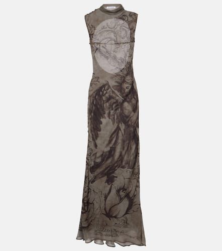 Printed mesh maxi dress - Acne Studios - Modalova