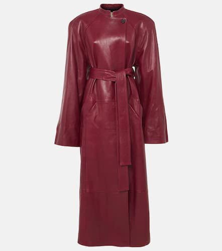 Khaite Rothen leather wrap coat - Khaite - Modalova