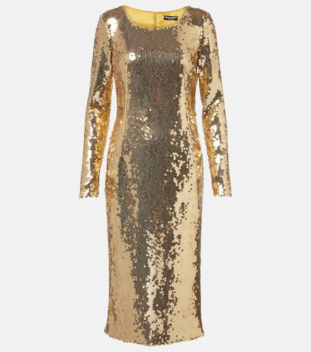 Dolce&Gabbana Sequined midi dress - Dolce&Gabbana - Modalova