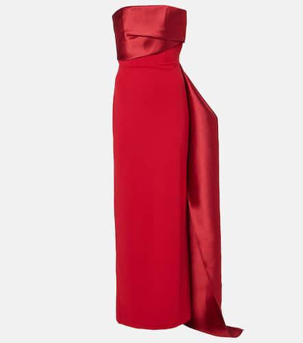 Kinsley strapless crÃªpe and twill gown - Solace London - Modalova