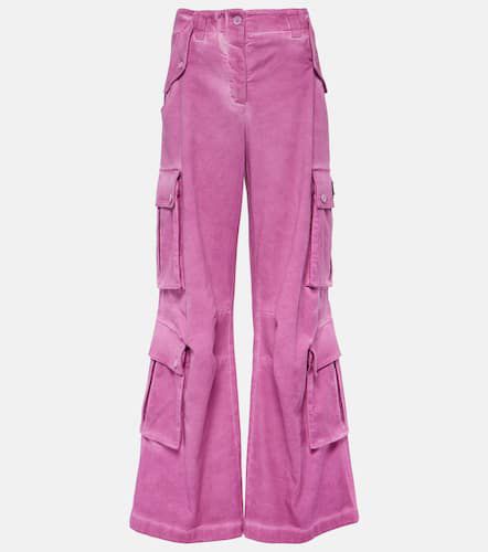 Pantalones cargo flared de algodón de tiro medio - Dolce&Gabbana - Modalova