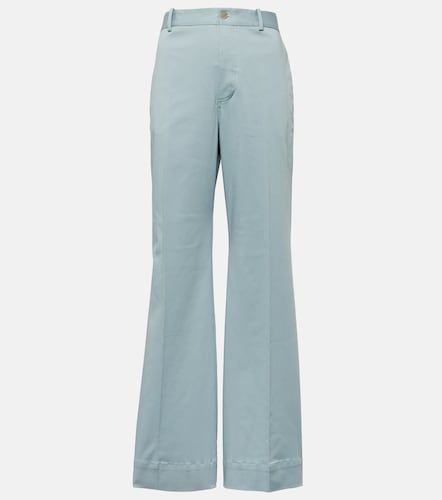 Pantalones flared en mezcla de algodón - Plan C - Modalova