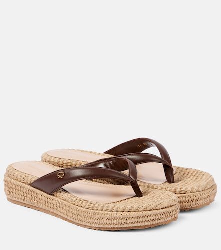Sandali espadrillas infradito con platform - Gianvito Rossi - Modalova