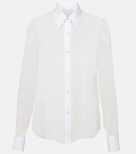 Camisa en mezcla de seda y algodón - Dries Van Noten - Modalova