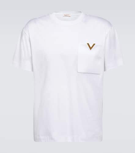T-Shirt VGold aus Baumwolle - Valentino - Modalova