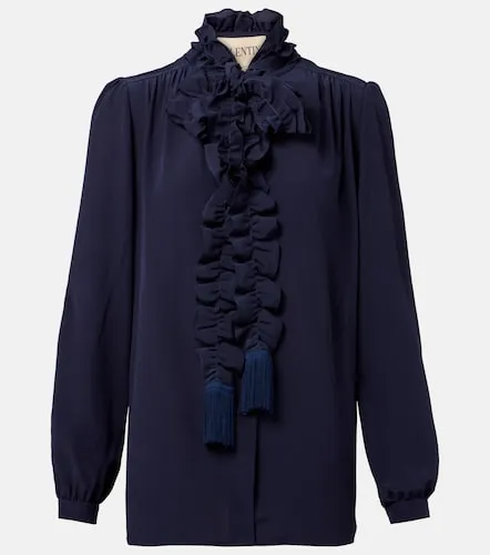 Ruffled silk crepe de chine blouse - Valentino Garavani - Modalova