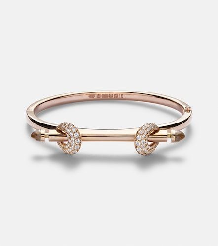Bracciale Chakra Icon in rosa 18kt con diamanti e quarzi - Ananya - Modalova