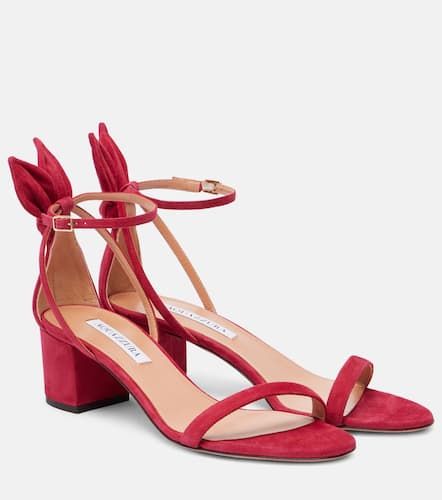 Aquazzura Bow Tie 50 suede sandals - Aquazzura - Modalova