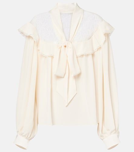 Blusa in seta e pizzo - Stella McCartney - Modalova
