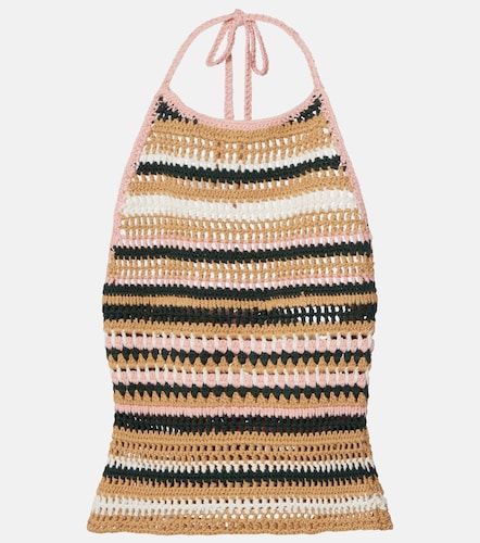 Crochet halterneck cotton top - The Upside - Modalova