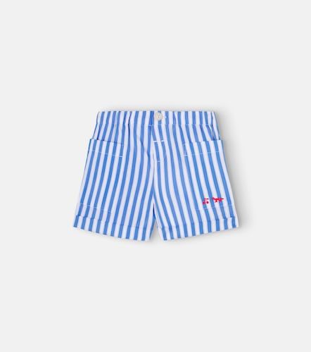 X Maison Kitsuné shorts de algodón a rayas - Bonpoint - Modalova