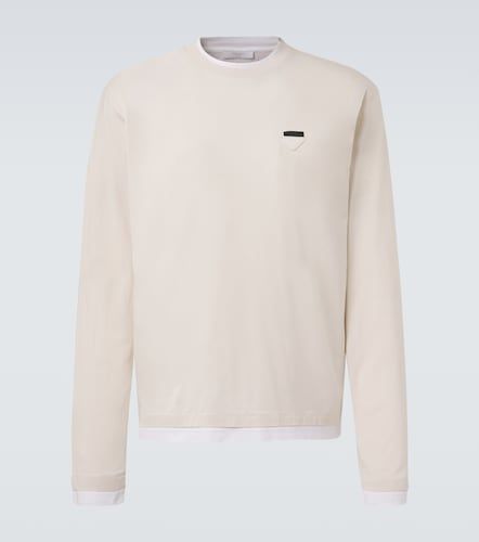 Prada Layered cotton jersey T-shirt - Prada - Modalova