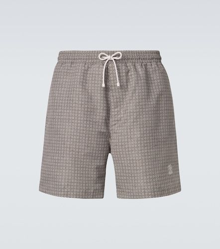 Brunello Cucinelli Logo swim trunks - Brunello Cucinelli - Modalova