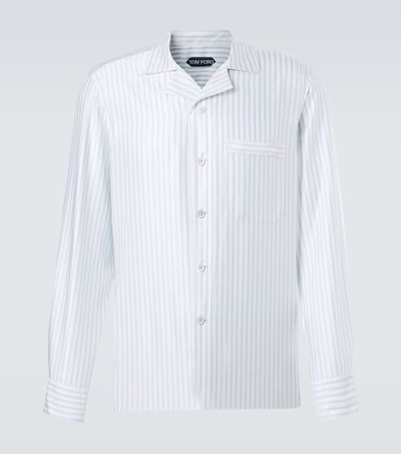 Tom Ford Camicia in seta a righe - Tom Ford - Modalova