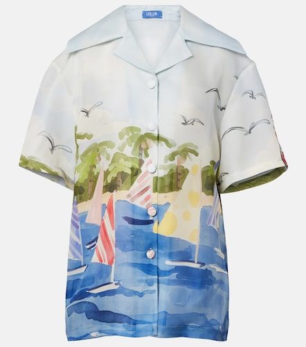 Camisa Casey de seda estampada - Leo Lin - Modalova