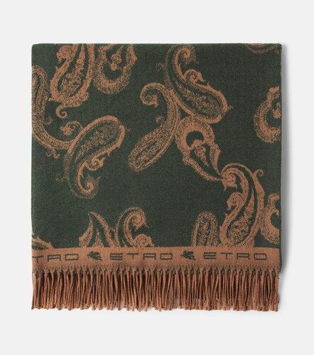 Etro Plaid in lana con frange - Etro - Modalova