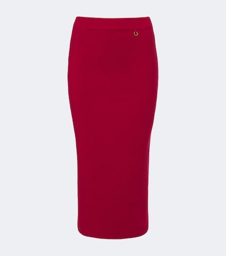 Wool and cashmere-blend midi skirt - Moncler - Modalova