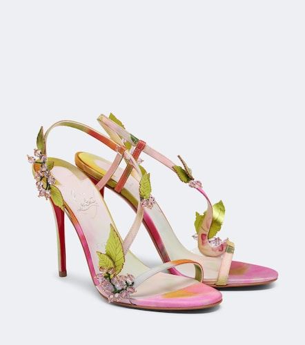 Sandali Fruit in raso con perline - Christian Louboutin - Modalova
