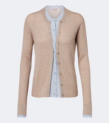 Cárdigan de seda y lana - Acne Studios - Modalova