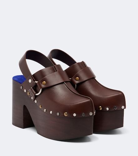 Chloe Talis leather platform clogs - Chloe - Modalova