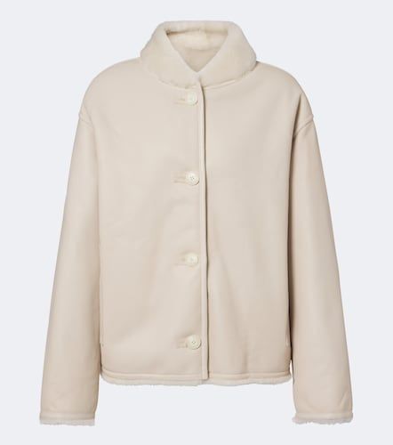 Reversible shearling-trimmed leather jacket - Yves Salomon - Modalova