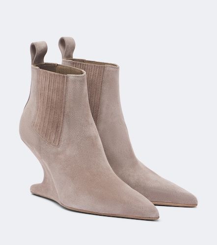 Cantilever suede wedge boots - Rick Owens - Modalova