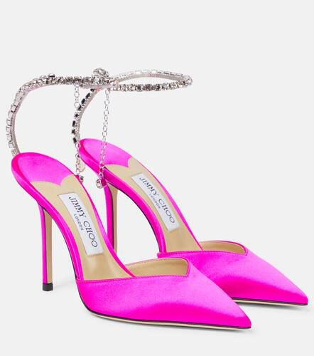 Saeda 100 embellished satin pumps - Jimmy Choo - Modalova