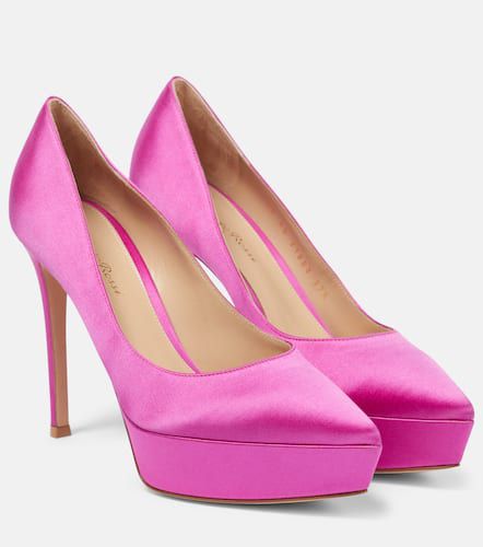 Dasha satin platform pumps - Gianvito Rossi - Modalova