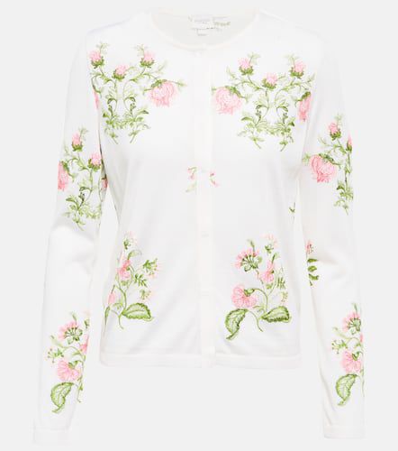 Floral cashmere and silk cardigan - Giambattista Valli - Modalova