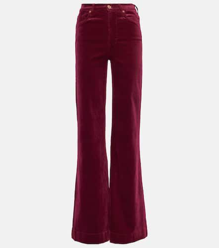 High-rise velvet flared pants - 7 For All Mankind - Modalova