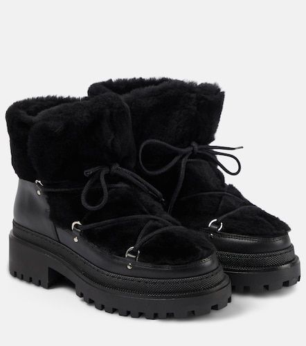 Ankle Boots aus Shearling und Leder - Yves Salomon - Modalova