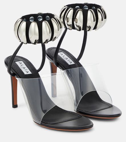AlaÃ¯a Embellished leather and PU sandals - Alaia - Modalova