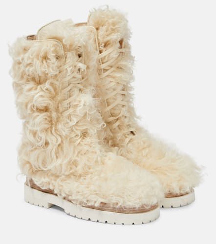 Shearling lace-up boots - Magda Butrym - Modalova