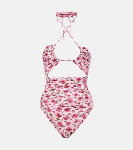 Floral halterneck swimsuit - Magda Butrym - Modalova