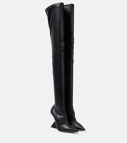 Cheope leather over-the-knee boots - The Attico - Modalova