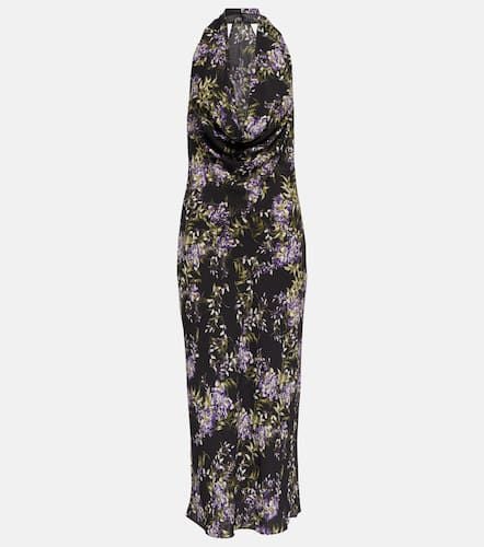 Floral cowlneck georgette midi dress - Norma Kamali - Modalova