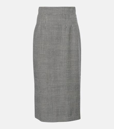 Prince of Wales check virgin wool midi skirt - Dolce&Gabbana - Modalova