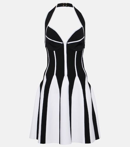 Vestido corto con cuello halter - Balmain - Modalova