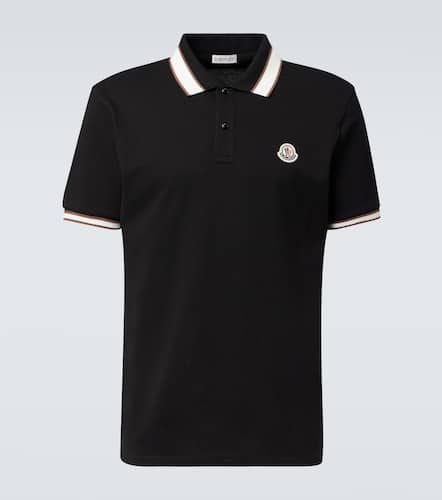 Logo cotton piquet polo shirt - Moncler - Modalova