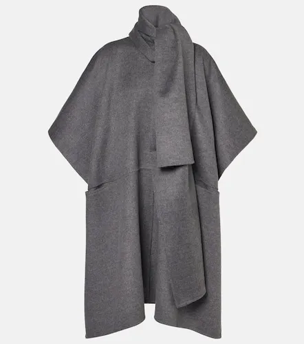Toteme Double scarf wool coat - Toteme - Modalova