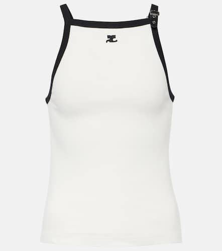 Courrèges Tank top in jersey di cotone - Courreges - Modalova