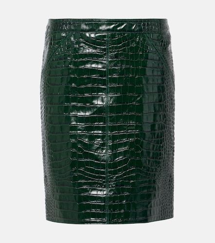 Croc-effect leather miniskirt - Tom Ford - Modalova